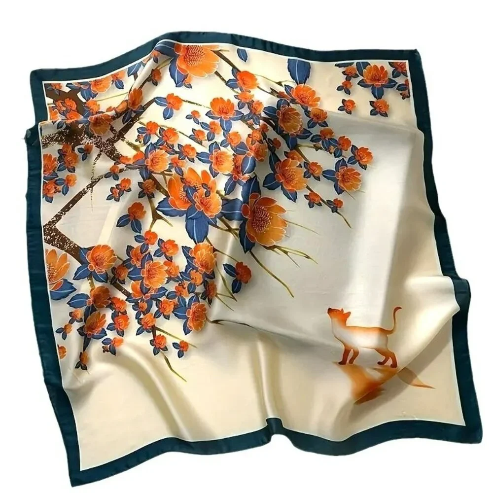 NWT - Boho Chic Printed Square Scarf (SKU 0262)